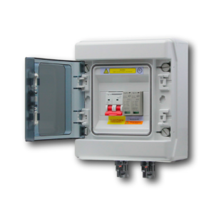 Coffret de sectionnement 2E/1S DC 200V 63A parafoudre